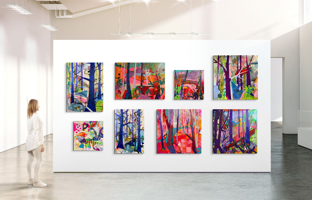 Photo of Rick Osborn Art Abstract paintings Into the Woods