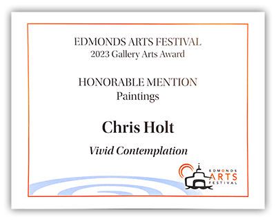 Chris Holt - Honorable Mention Award - For Vivid Contemplation