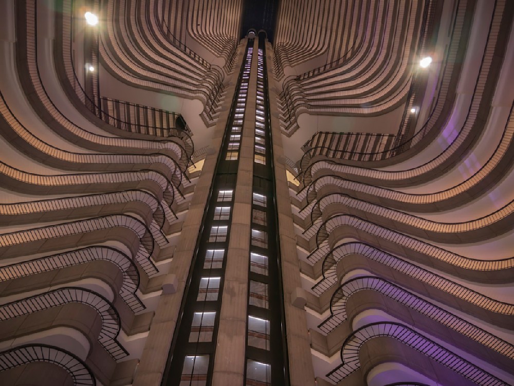 An Atlanta photographer at Atlanta's Marriott Marquis