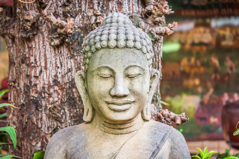 An Atlanta photographer's photo of a Buddha statue on the Palace grounds in Phnom Penh, Cambodia
