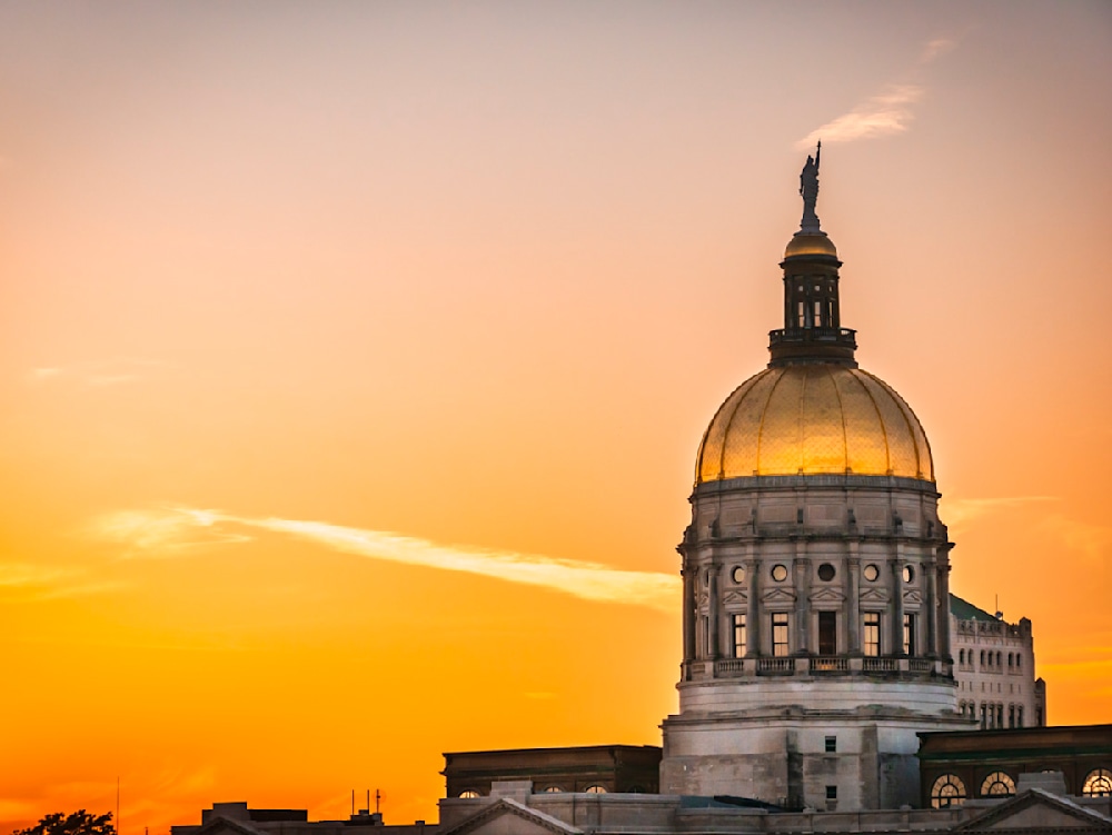 An Atlanta photographer captures the Capitol at sunset