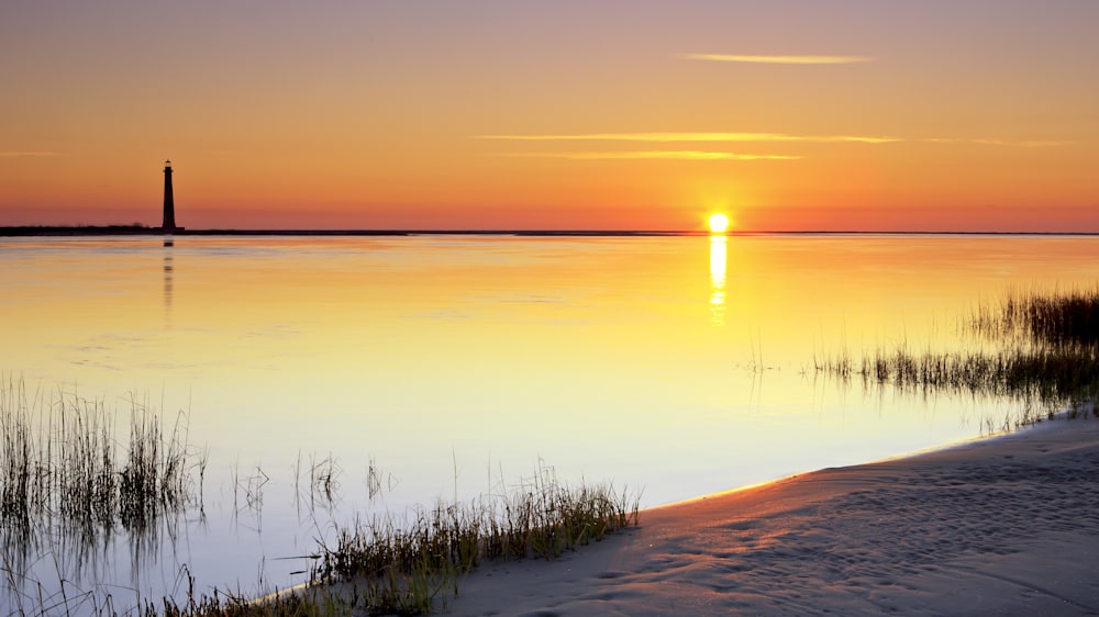 Morris Island Lighthouse at Sunrise – Fine Art Landscape by Robbie George