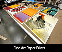 Fine art paper prints