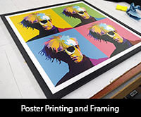 Poster printing and framing