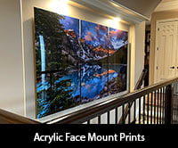 Acrylic face mounting