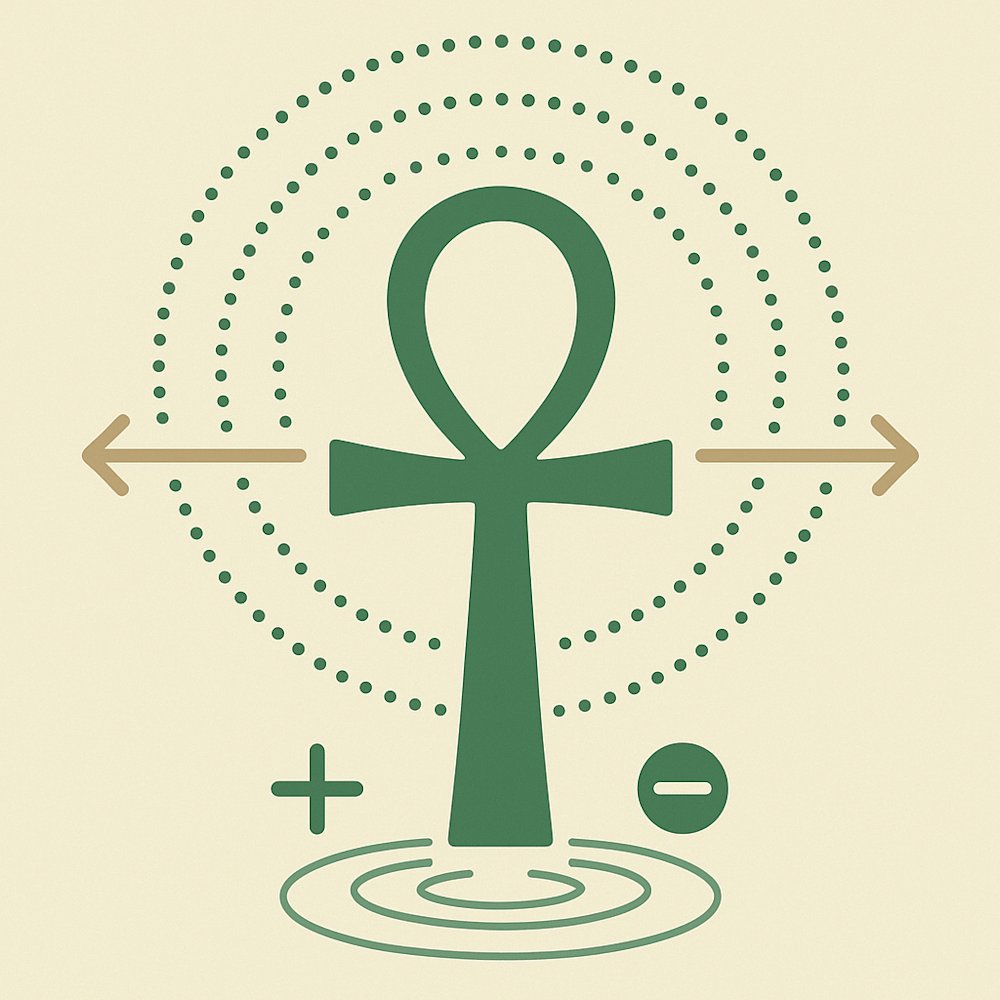 The Ankh Circuit – Breath, Polarity, and the Loop of Life | Glyph of Light  Chapter 5, image size:1000x1000