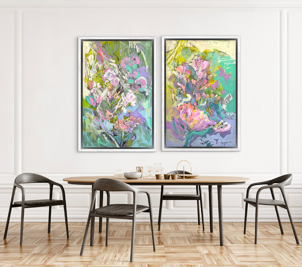 Flourish diptych, sold separately