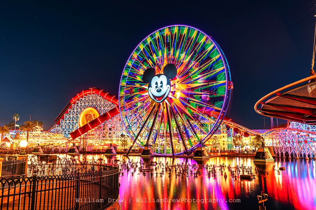 Pixar Pier and Mickey Mouse at California Adventure