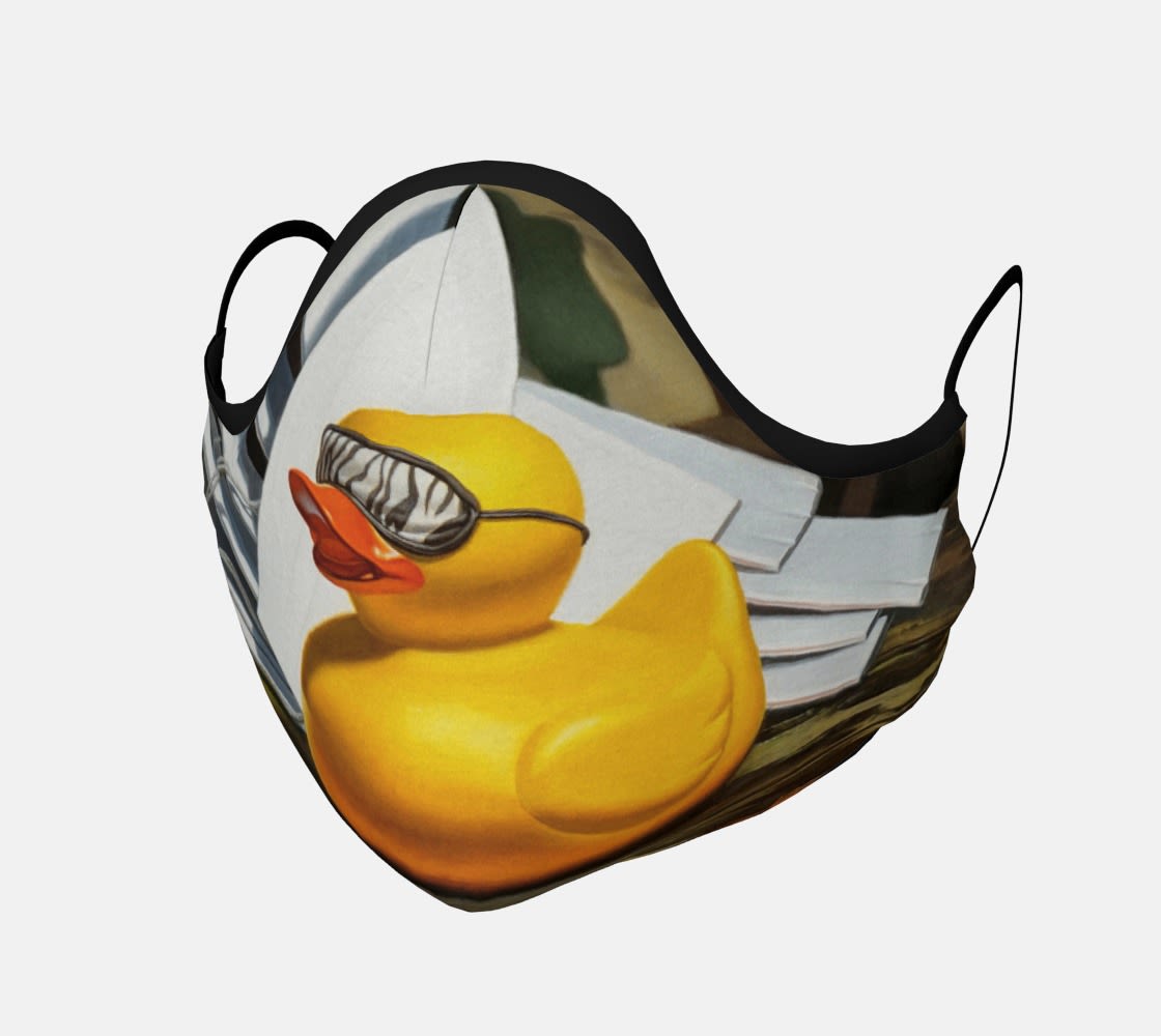 Kevin Grass-designed rubber duck face masks