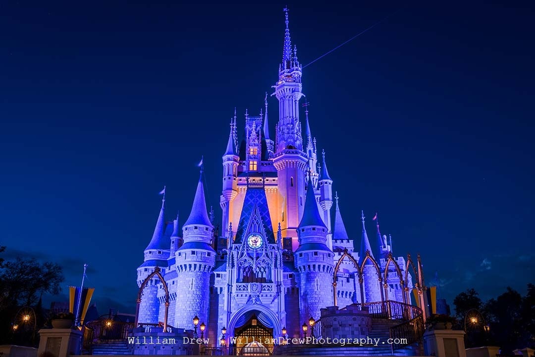 Cinderella's Castle at Dusk 2 - Cinderella Castle Art | William Drew Photography