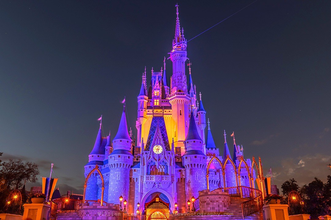 Cinderella's Castle at Dusk - Disney Castle Art | William Drew Photography