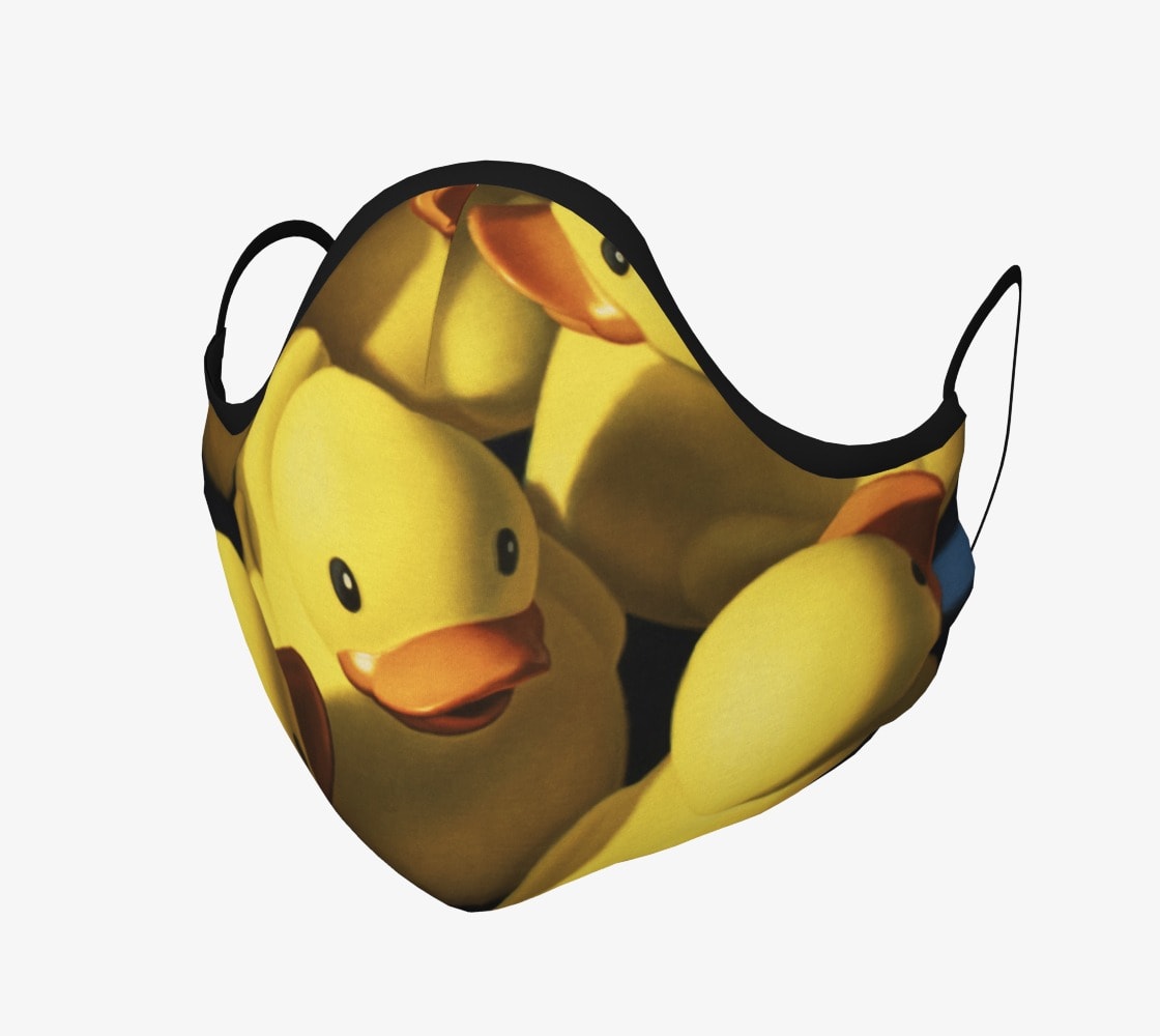 Kevin Grass-designed rubber duck face masks