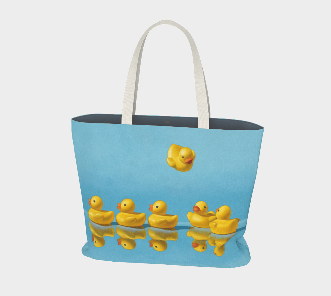 "Ducks in a Row" Large Tote