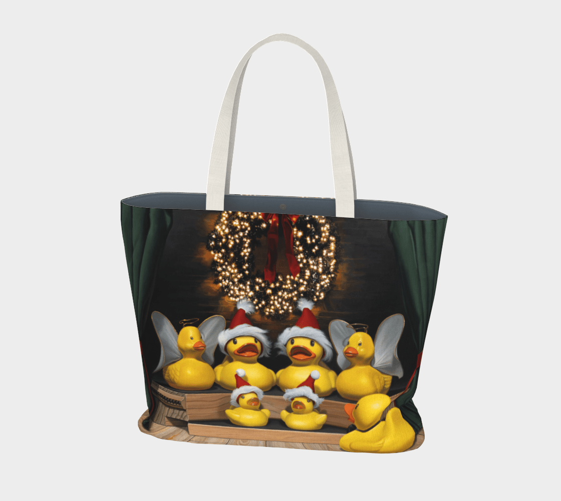 "Duck the Halls" Large Tote
