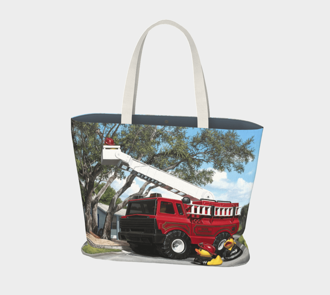 "Firequackers" Large Tote