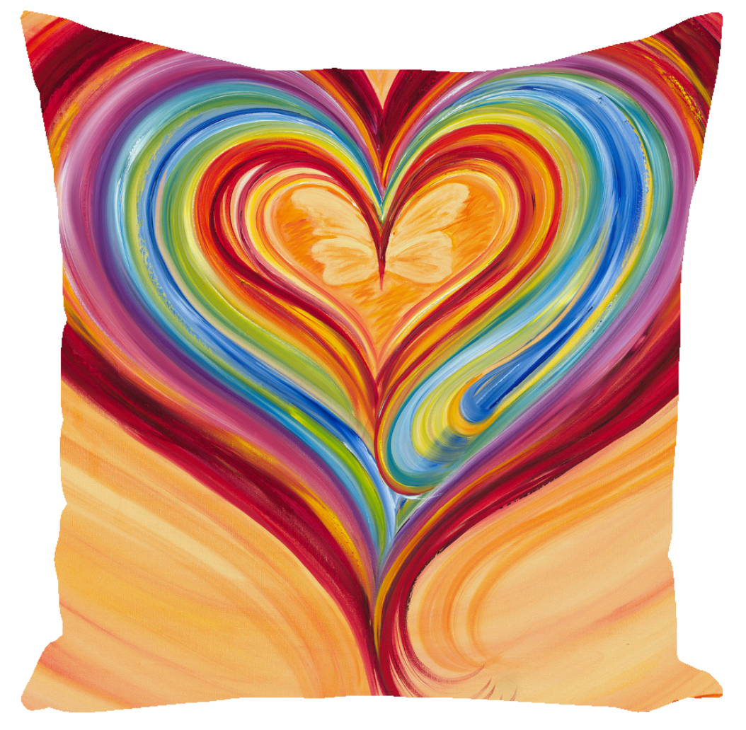 Card greeting heart texture cartoon a watercolor black Throw Pillow for  Sale by calligramus
