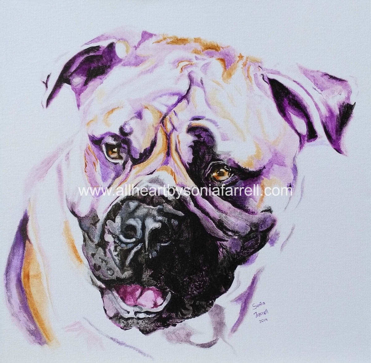 Find out how to order your own custom pet portrait painting