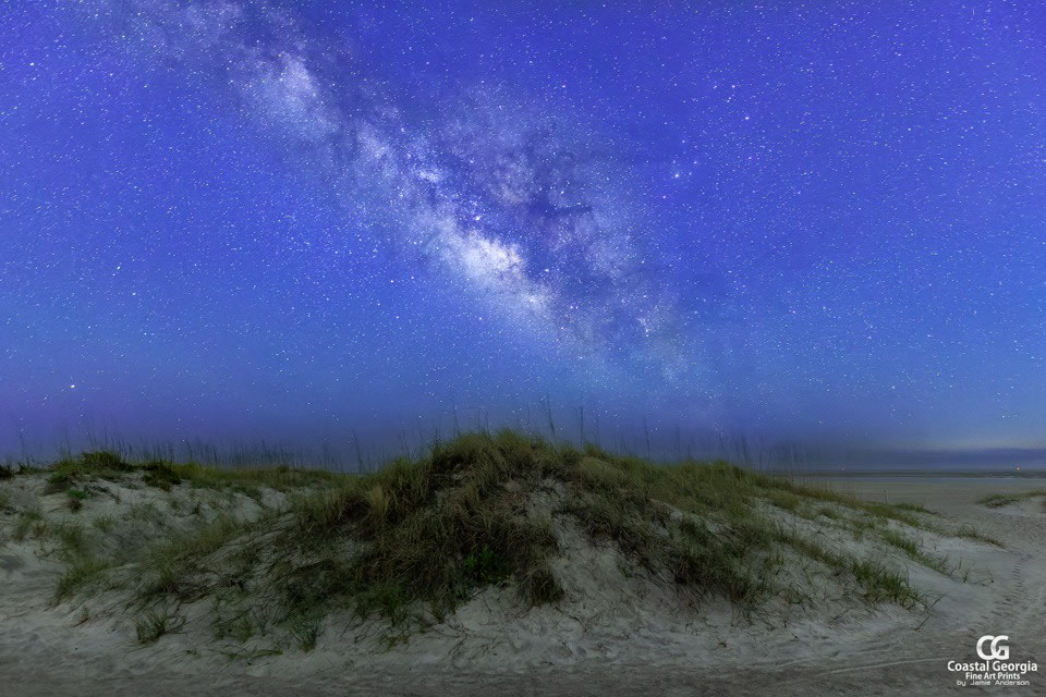 Tybee Sand Dunes and Milky Way