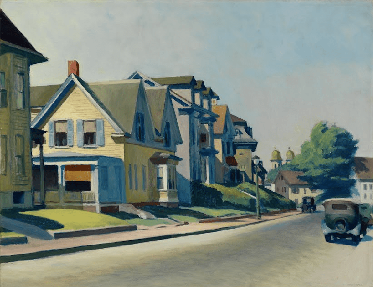 Edward Hopper • Sun on Prospect Street