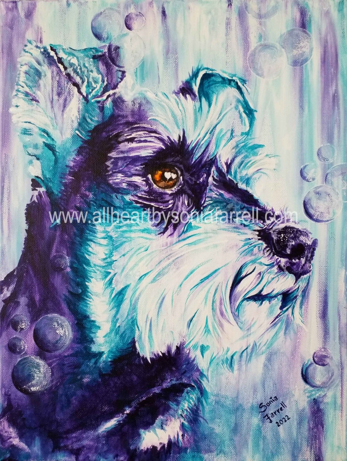 Private Commissioned artwork - Lexie the Schnauzer