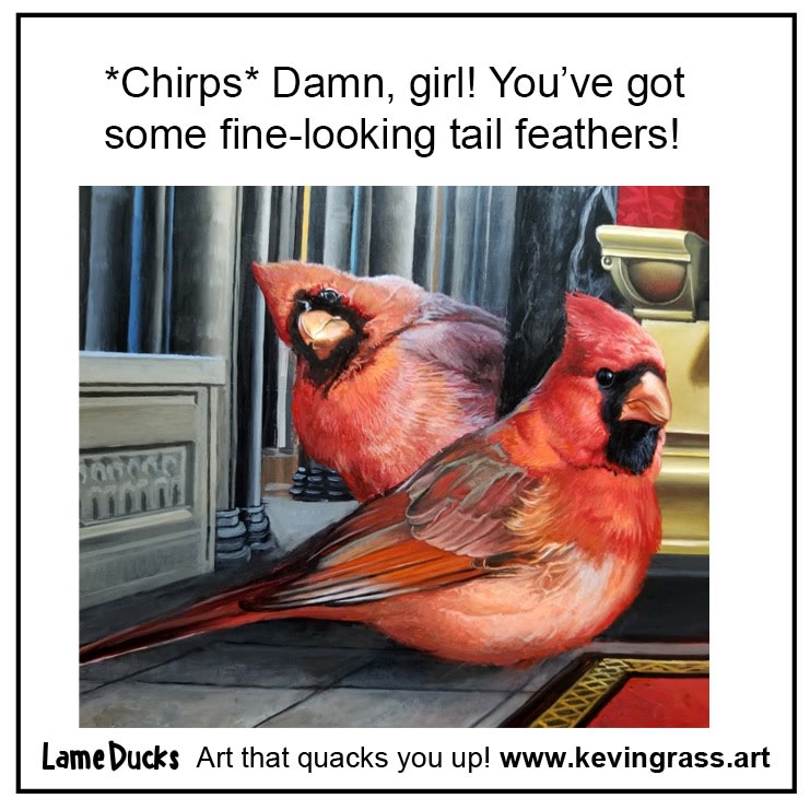 Tail feathers meme
