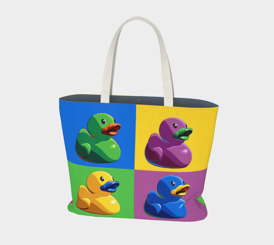 "Art Ducko" Large Tote