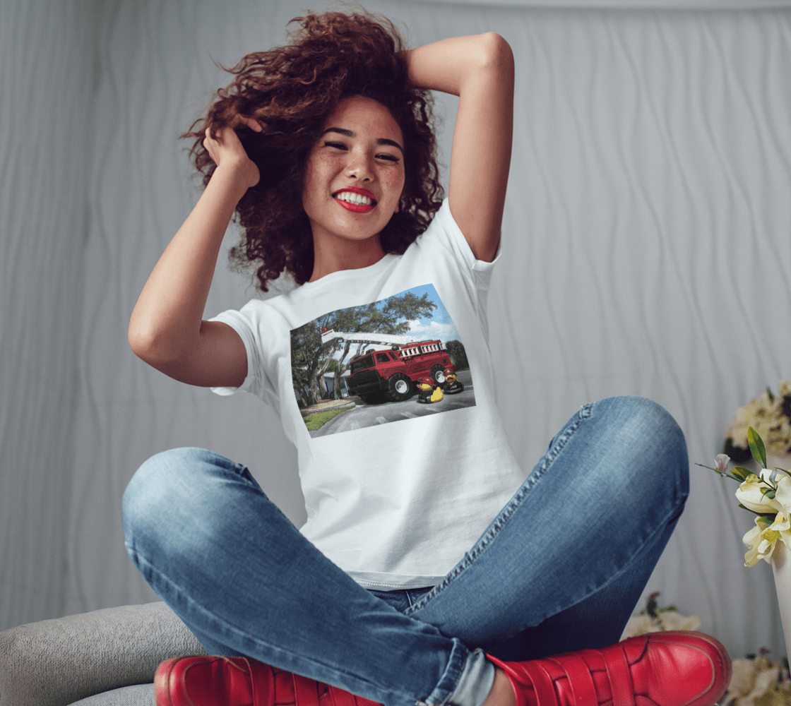 "Fire Quackers" women's tee