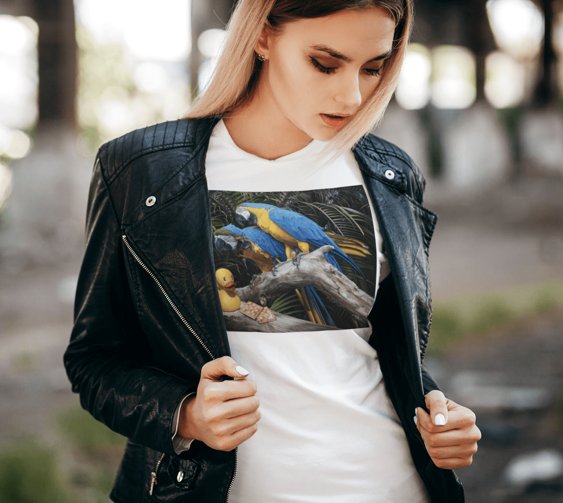 "Polly Wanna Quacker" women's tee
