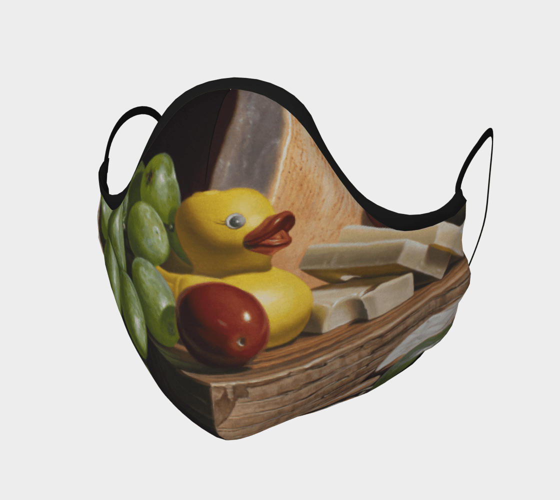 "Cheese and Quackers" face mask
