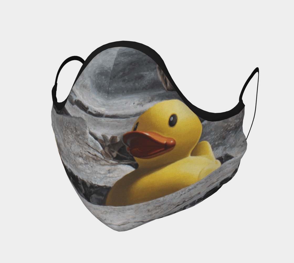 "Quacks in the Sidewalk" face mask