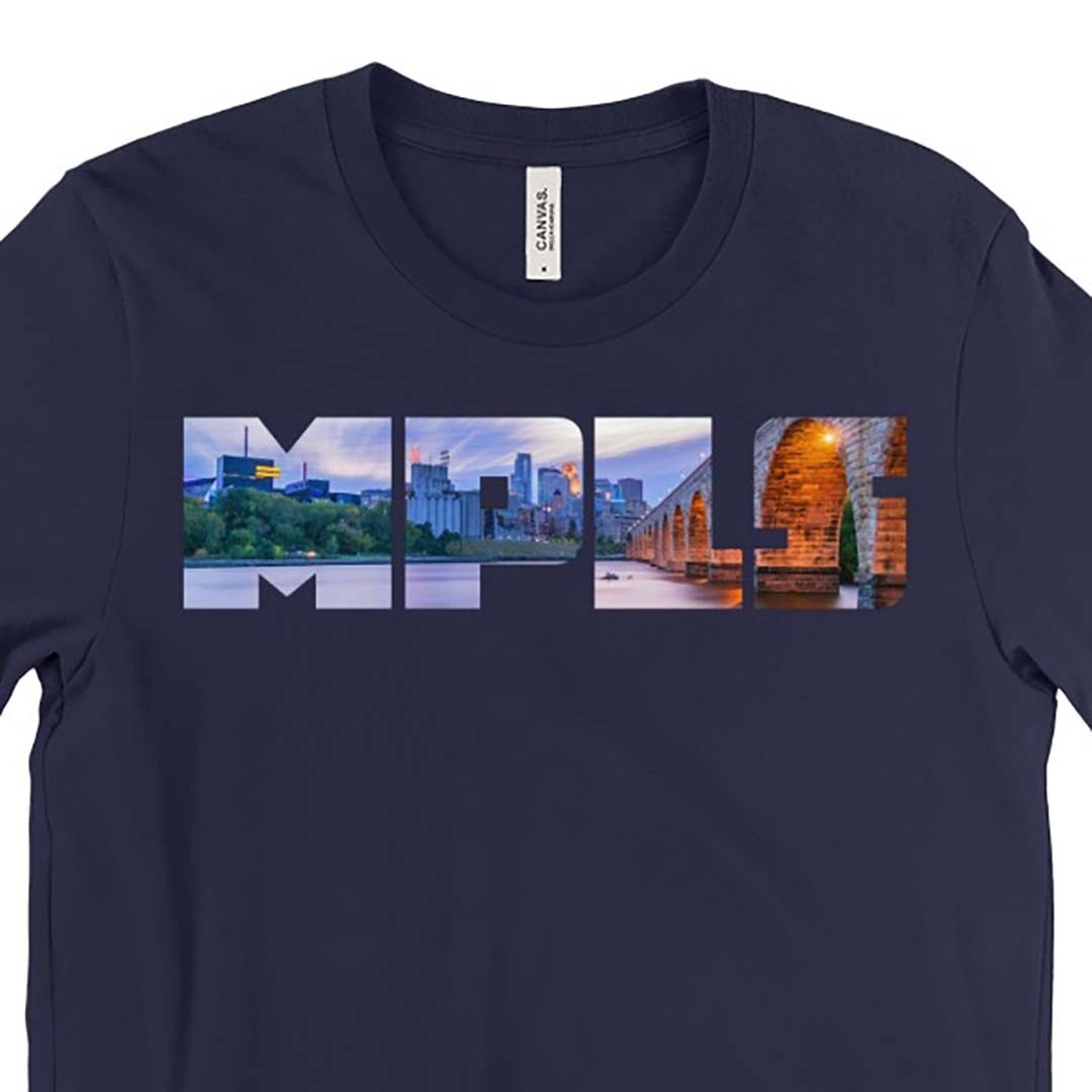 Stone Arch Bridge Skyline - MPLS T-Shirt | William Drew