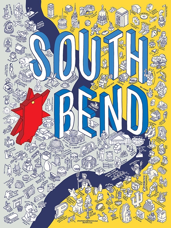 South Bend Map