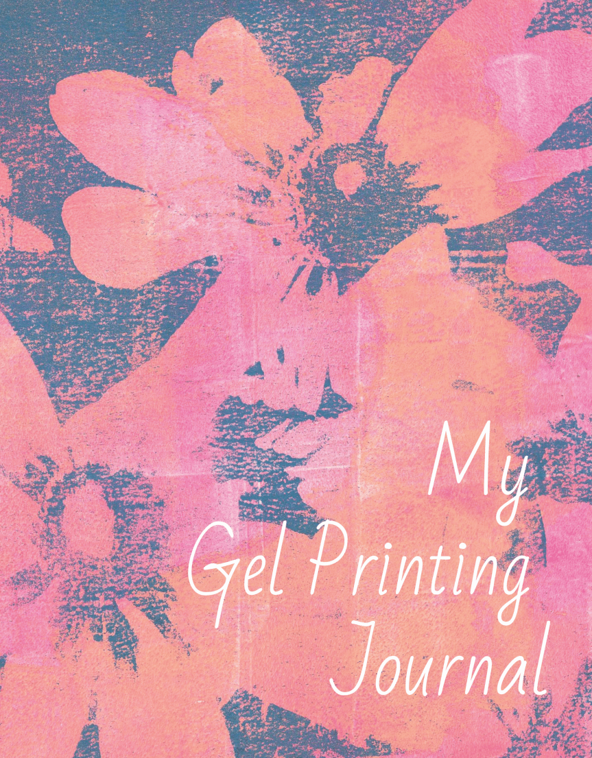 Pink Floral Gel Printing Journal