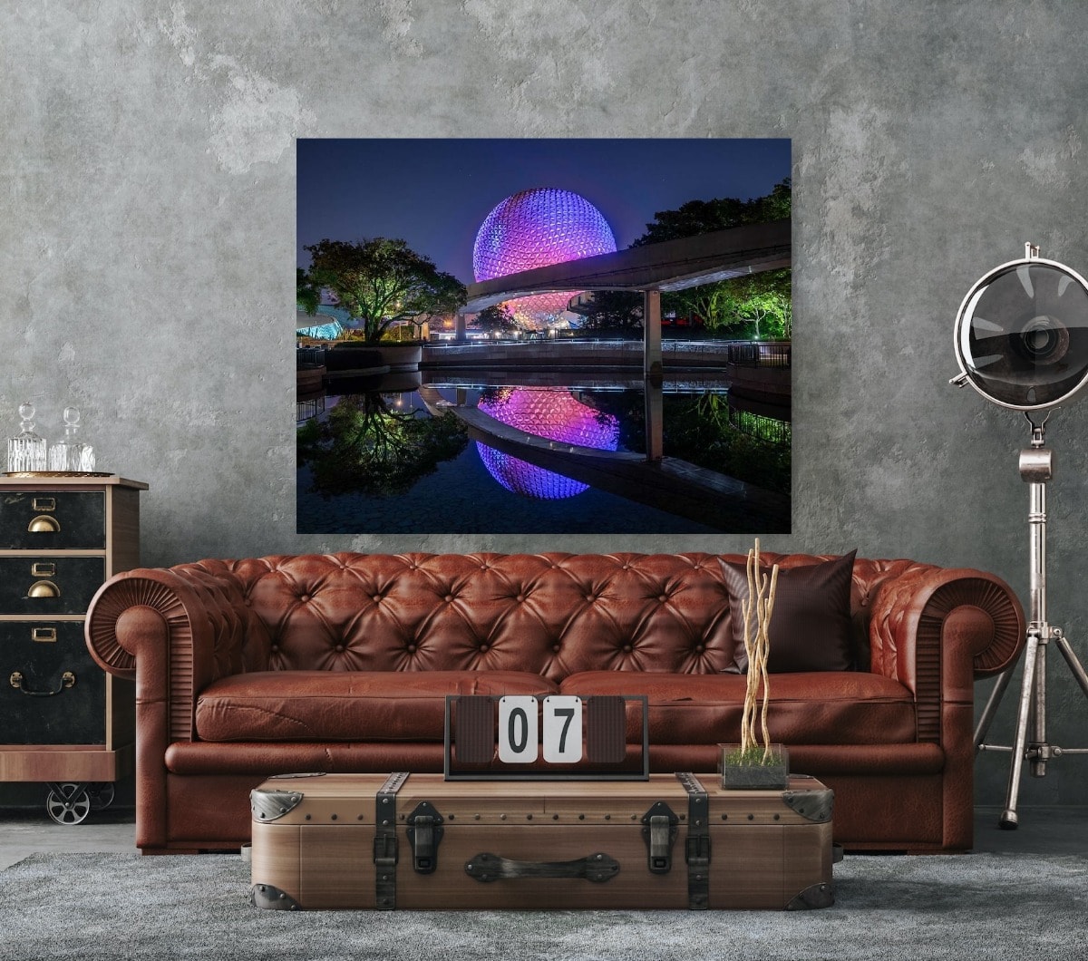 Reflections of Spaceship Earth - Disney Fine Art Photography Galleries | William Drew Photography