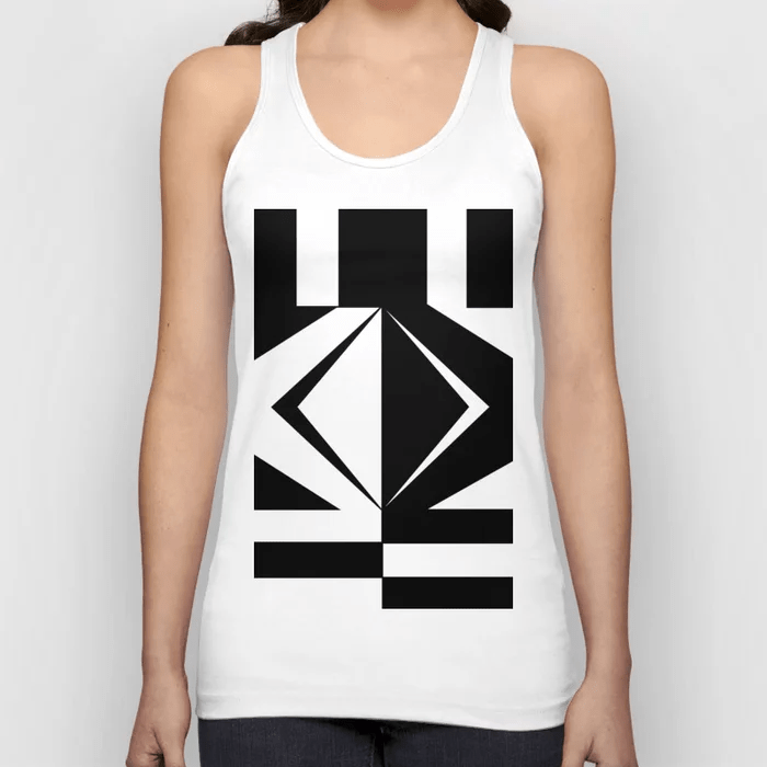 Tank Top - A Chivalrous Pair - White