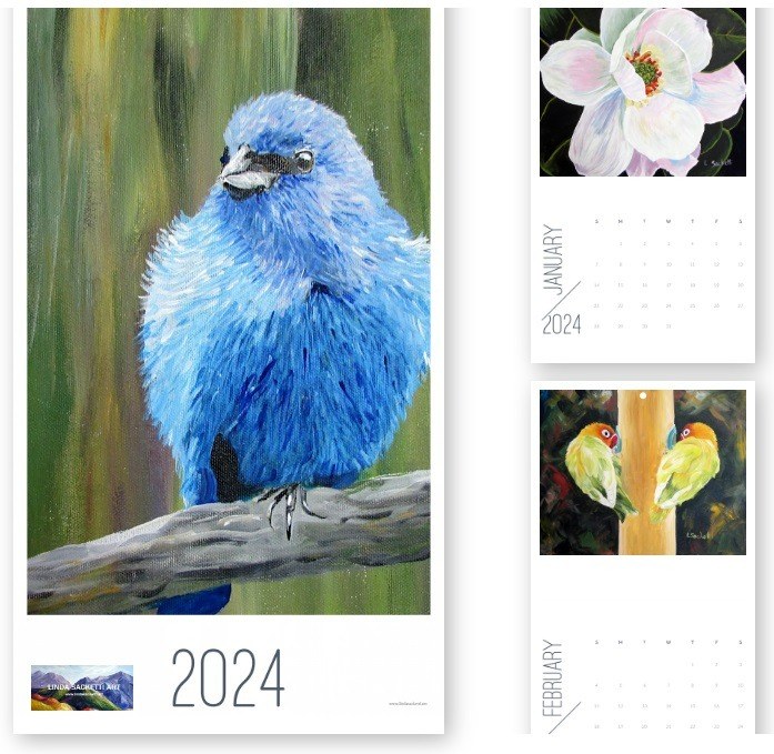 2024 Calendar - Birds and Blooms
