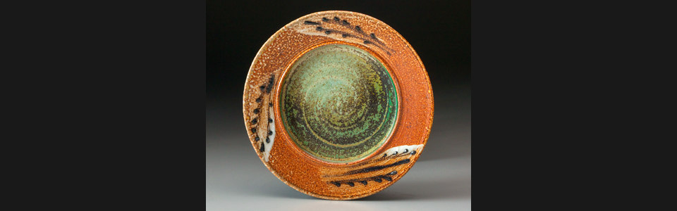 08 plate with green glaze azycwz