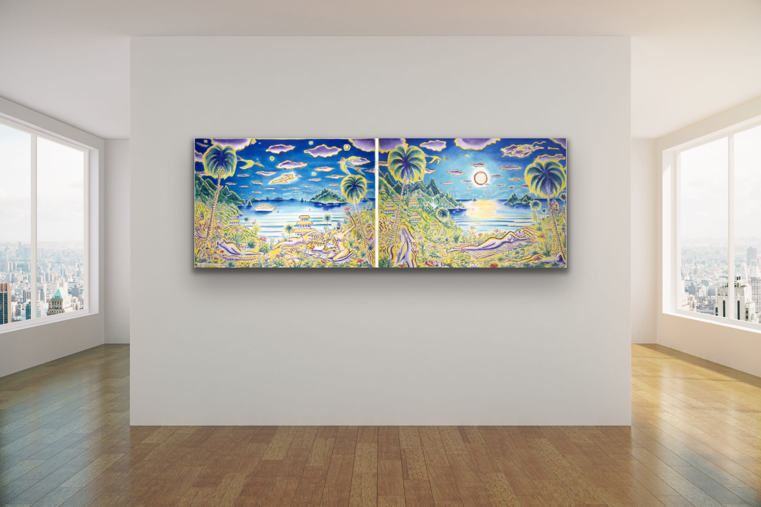 
        <div class='title'>
          Secluded Paradise Diptych
        </div>
       