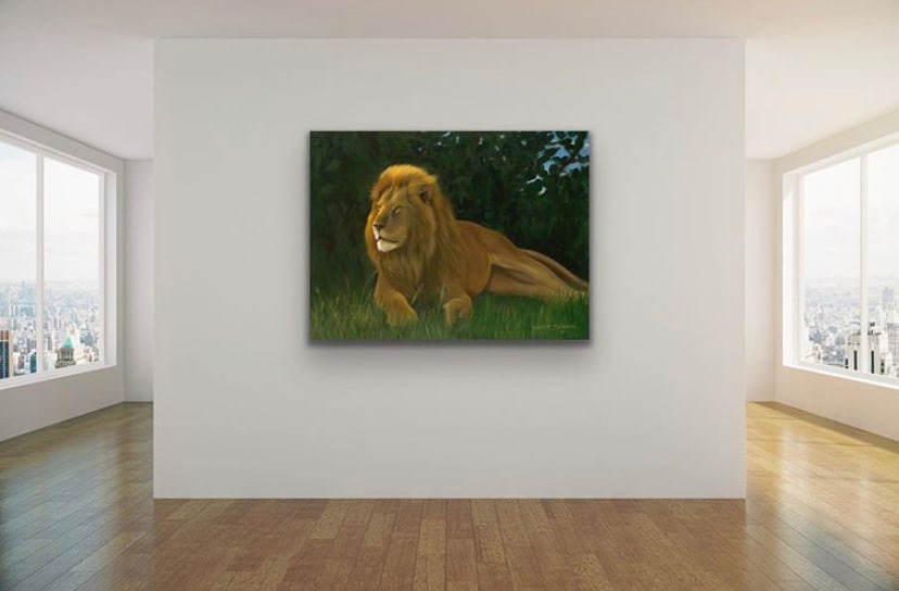 
        <div class='title'>
          Lion by Gary Savage
        </div>
       