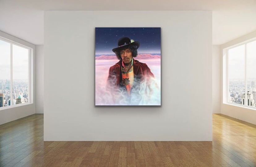 
        <div class='title'>
          Jimi Hendrix by Gary Savage
        </div>
       