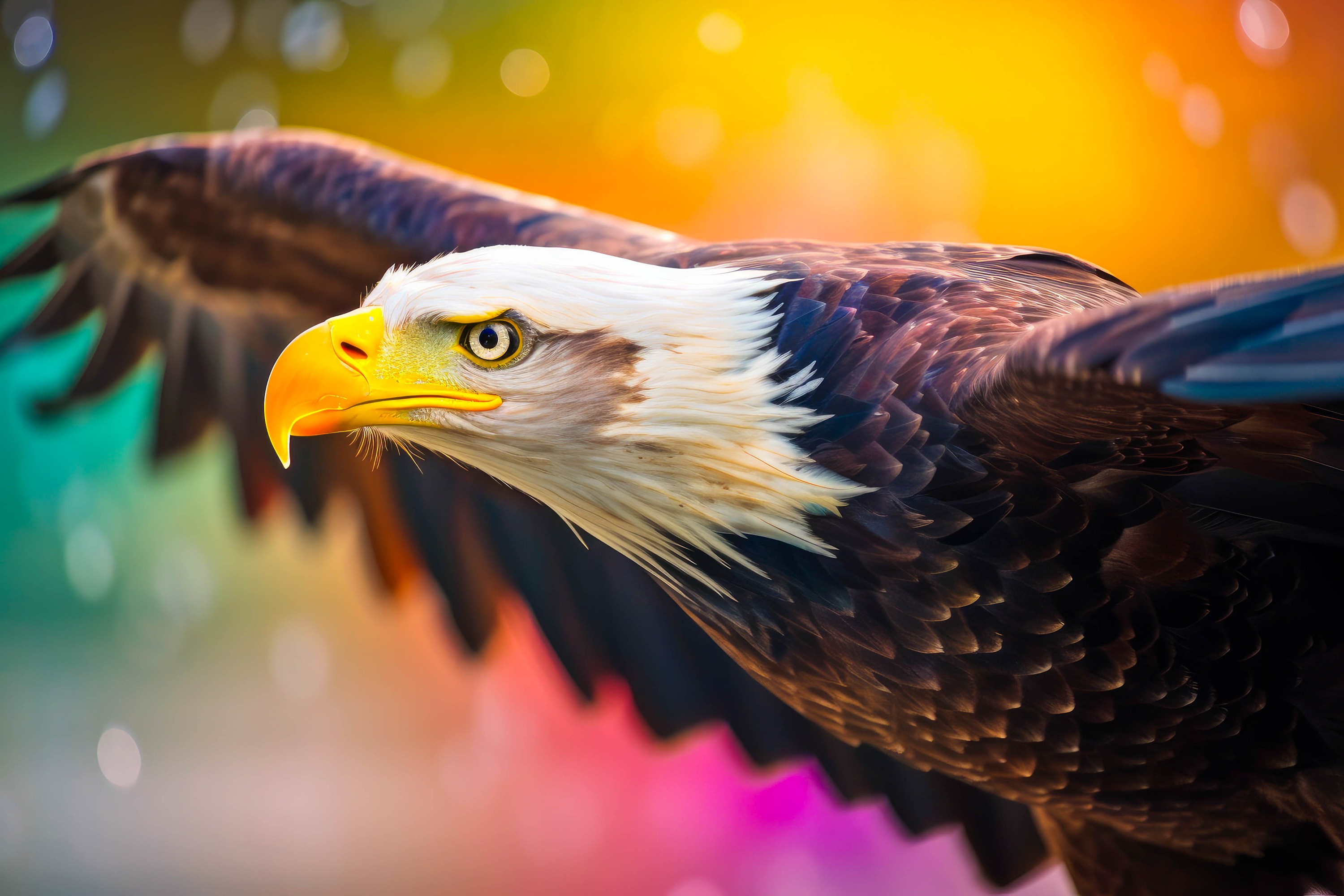 
        <div class='title'>
          beautiful colorful bird art bald eagle brian gans md
        </div>
       
