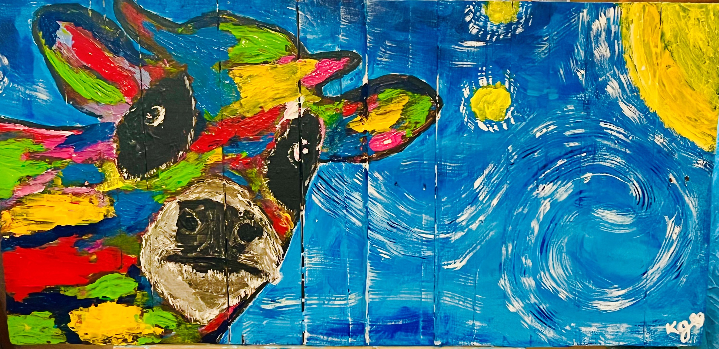 
        <div class='title'>
          Starry Night Cow
        </div>
       