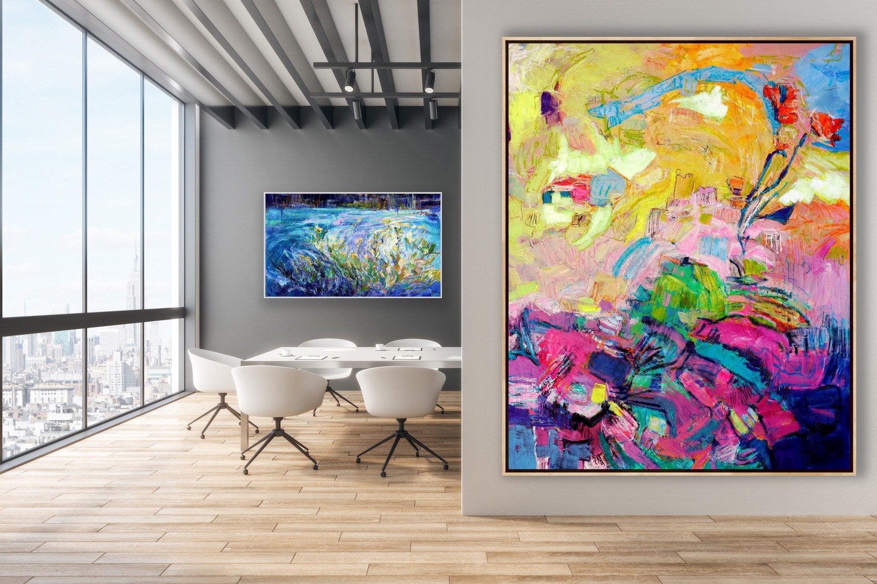 
        <div class='title'>
          Syncopation
        </div>
       
        <div class='description'>
          60" x 48"
        </div>
      