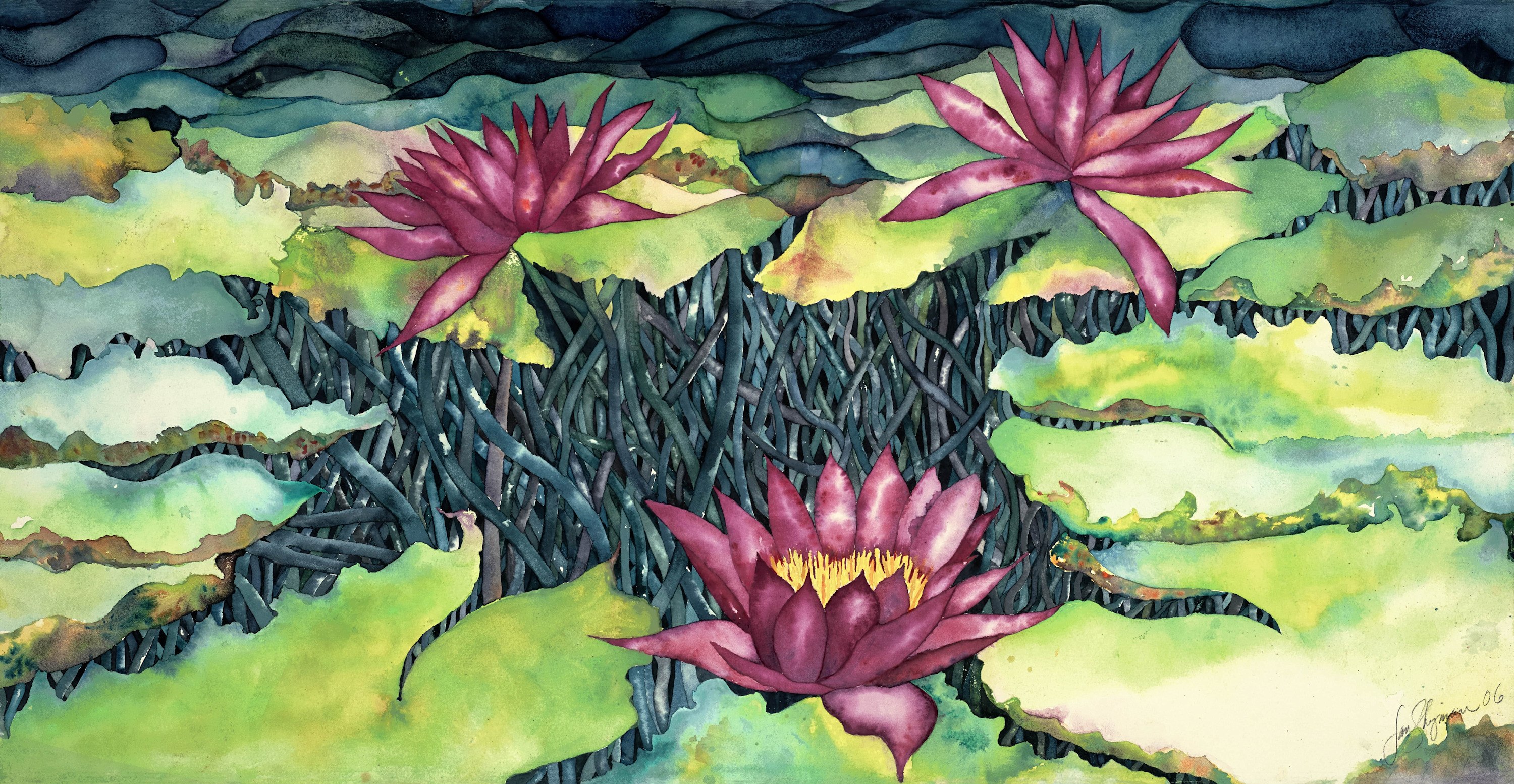 
        <div class='title'>
          Water Lilies
        </div>
       