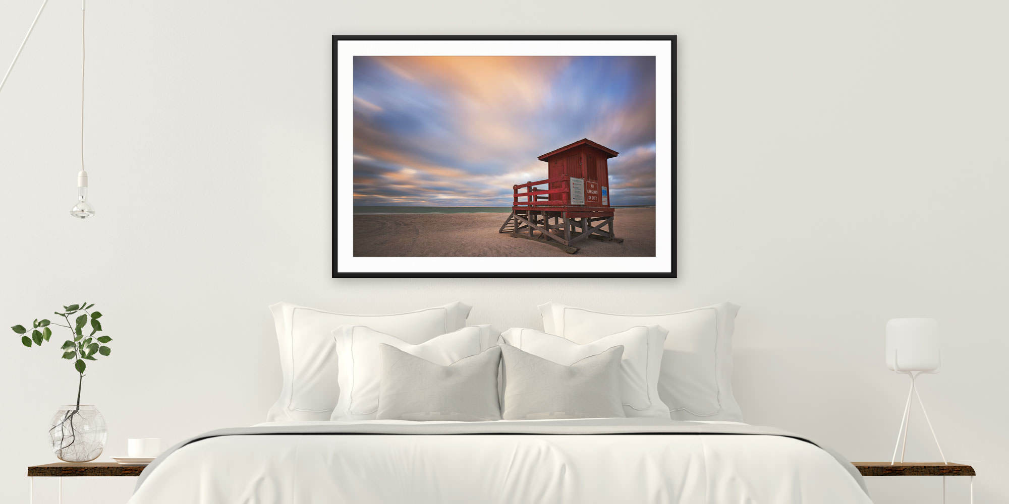 
        <div class='title'>
          Guardian - Clearwater Beach, Florida by Andrew Vernon
        </div>
       
        <div class='description'>
          A framed and matted print of Guardian by Andrew Vernon hangs in a modern bedroom
        </div>
      
