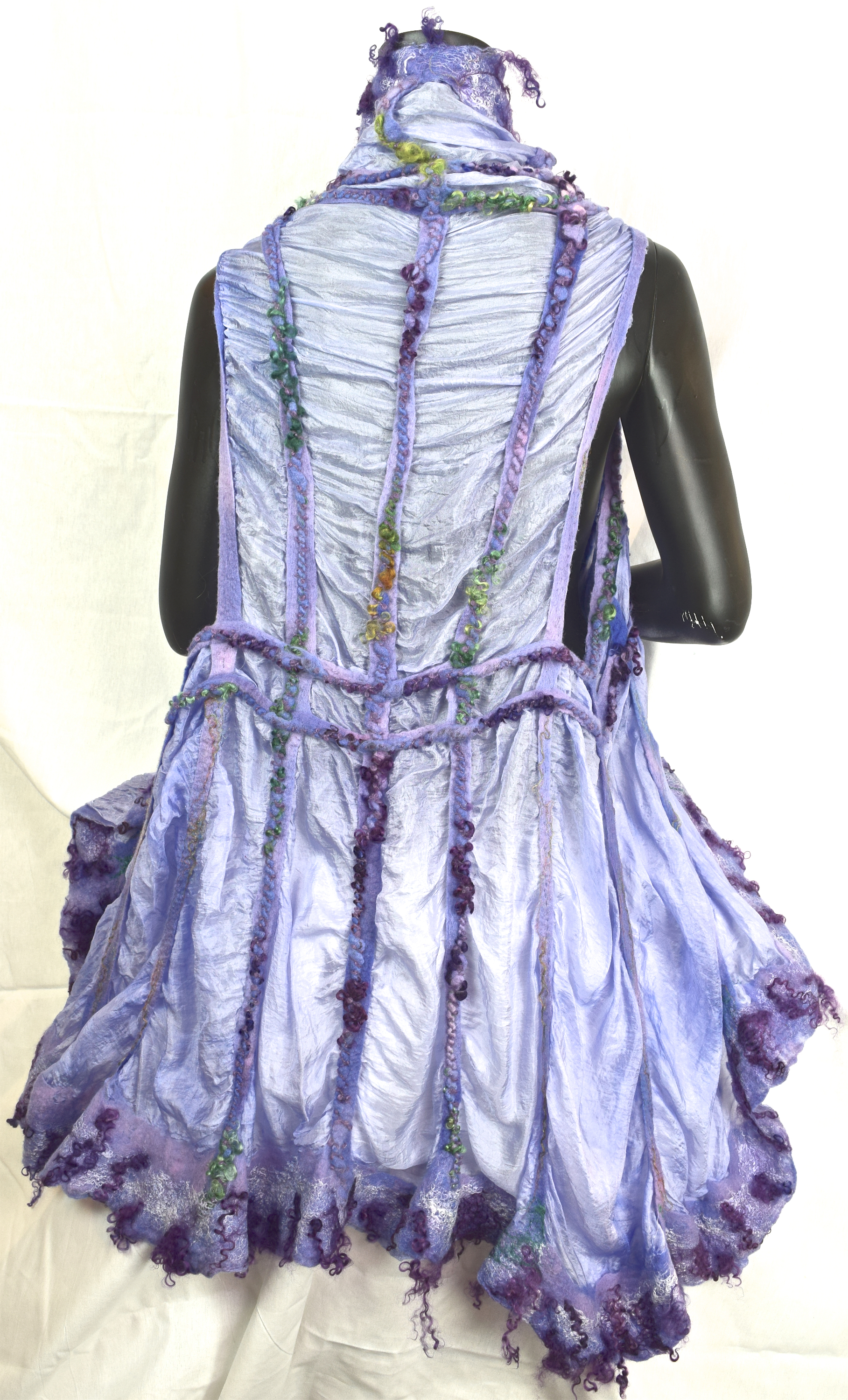 Purple felted vest 613 rzxrts