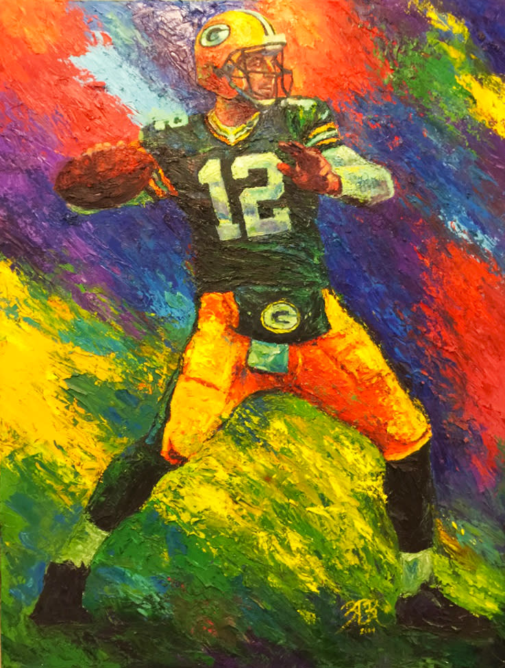 Green Bay Packers 'Aaron Rodgers' 3D Wood Jigsaw Puzzle — Winston Puzzles