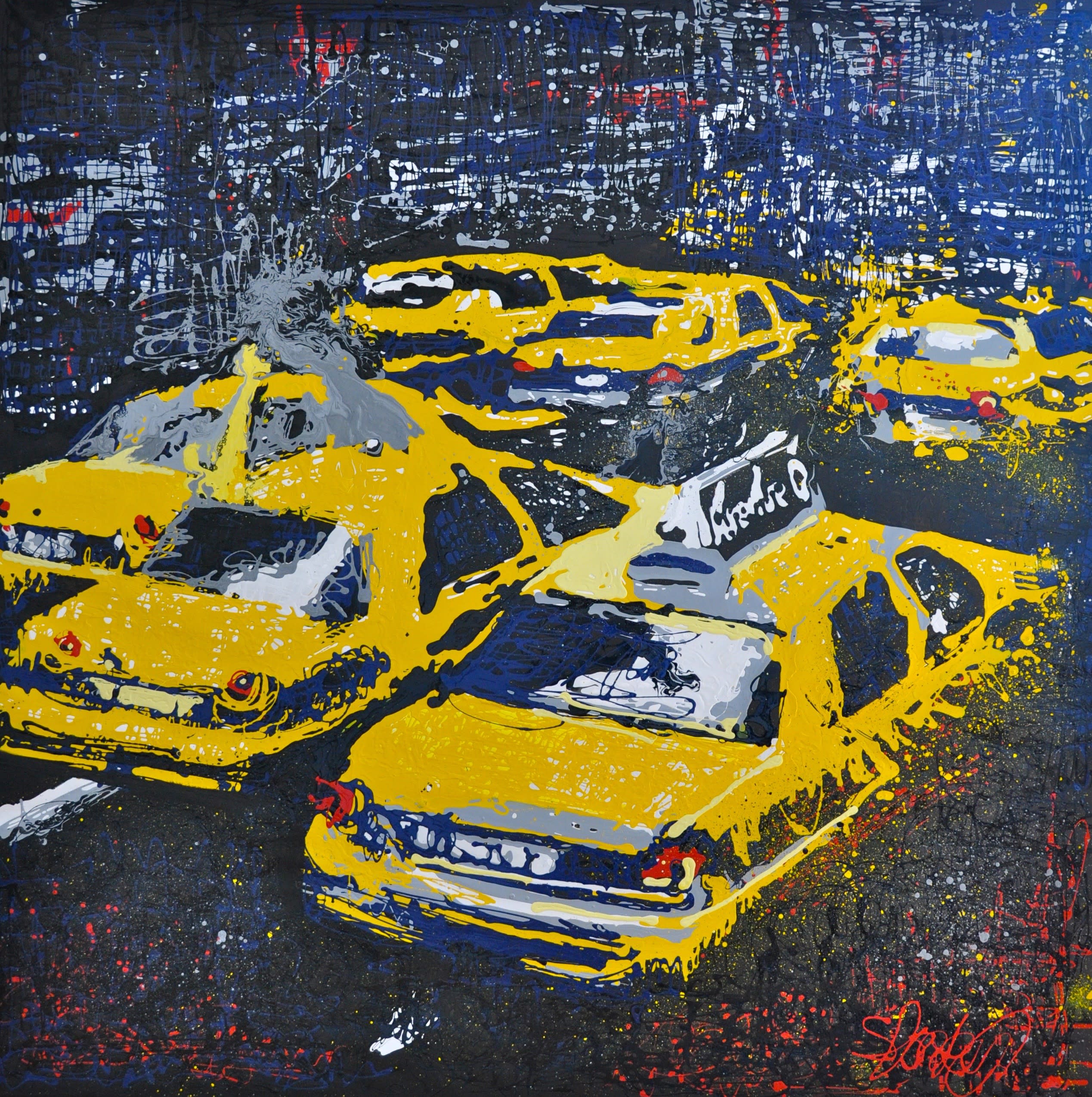 New york taxis 200x200cm rrfwei