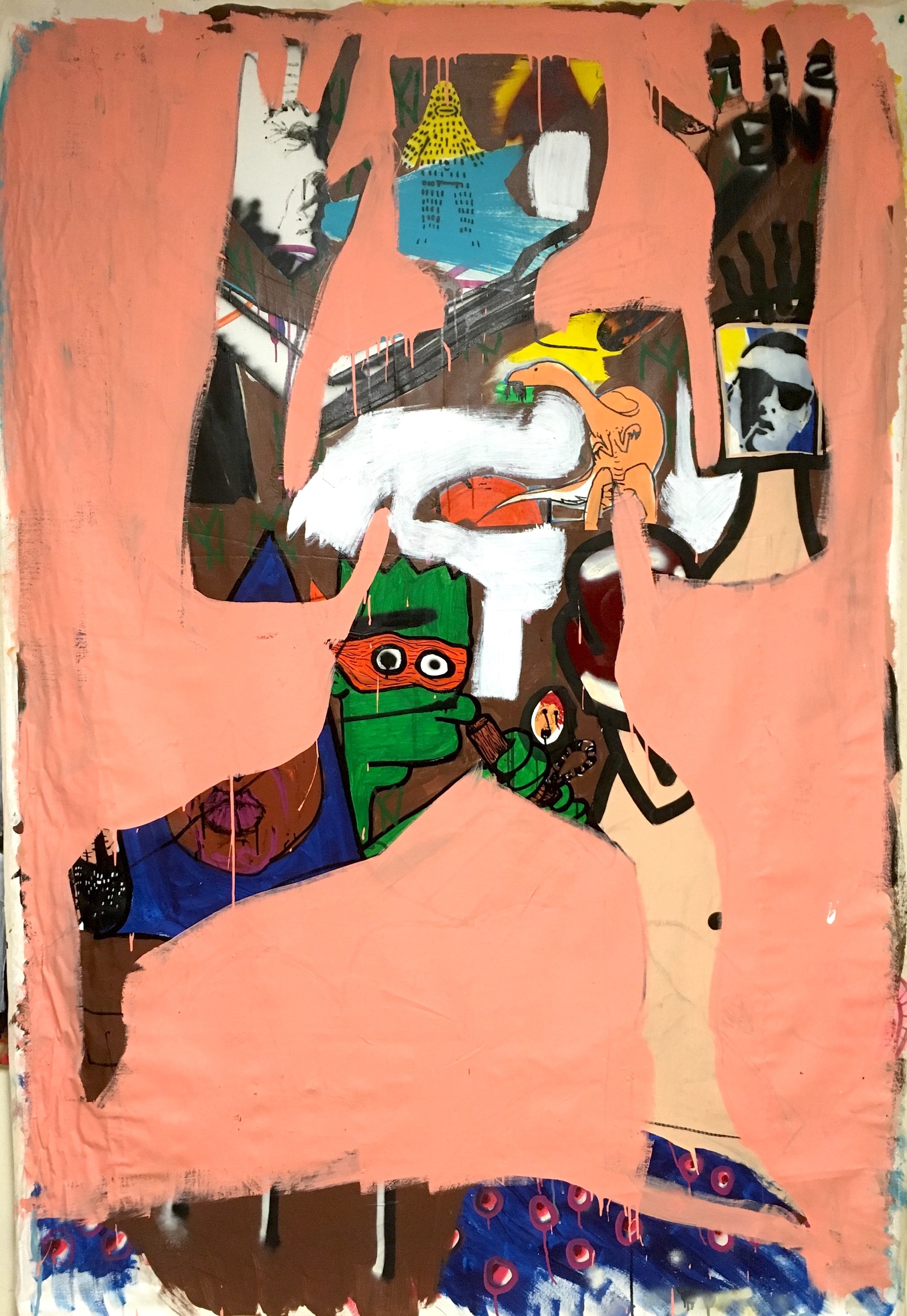 First man painting brandon sines wet paint nyc xt2mci