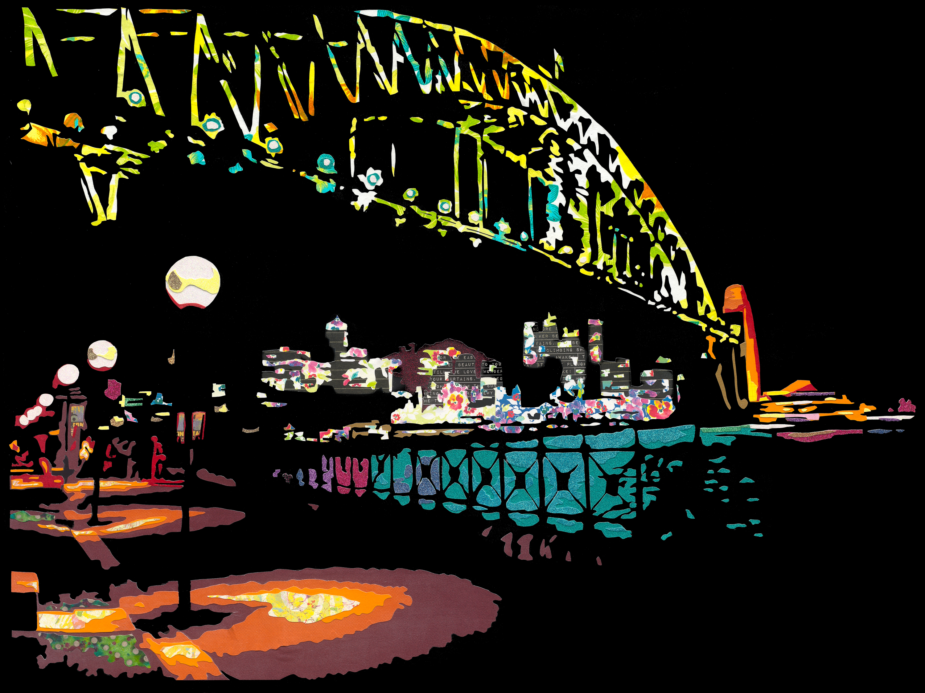 Bridge at night 12x16 e4ilbw